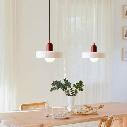 Bauhaus Pendelleuchte Farbiges Glas