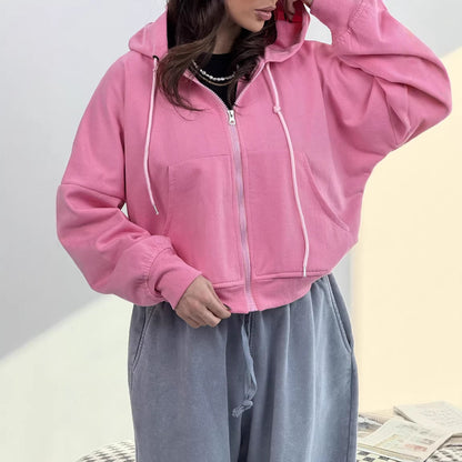 Damen Hoodie mit weiten Ärmeln und Taschen Norvielle