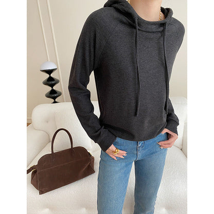 Damen Kapuzenpullover Raglanärmel Norvielle