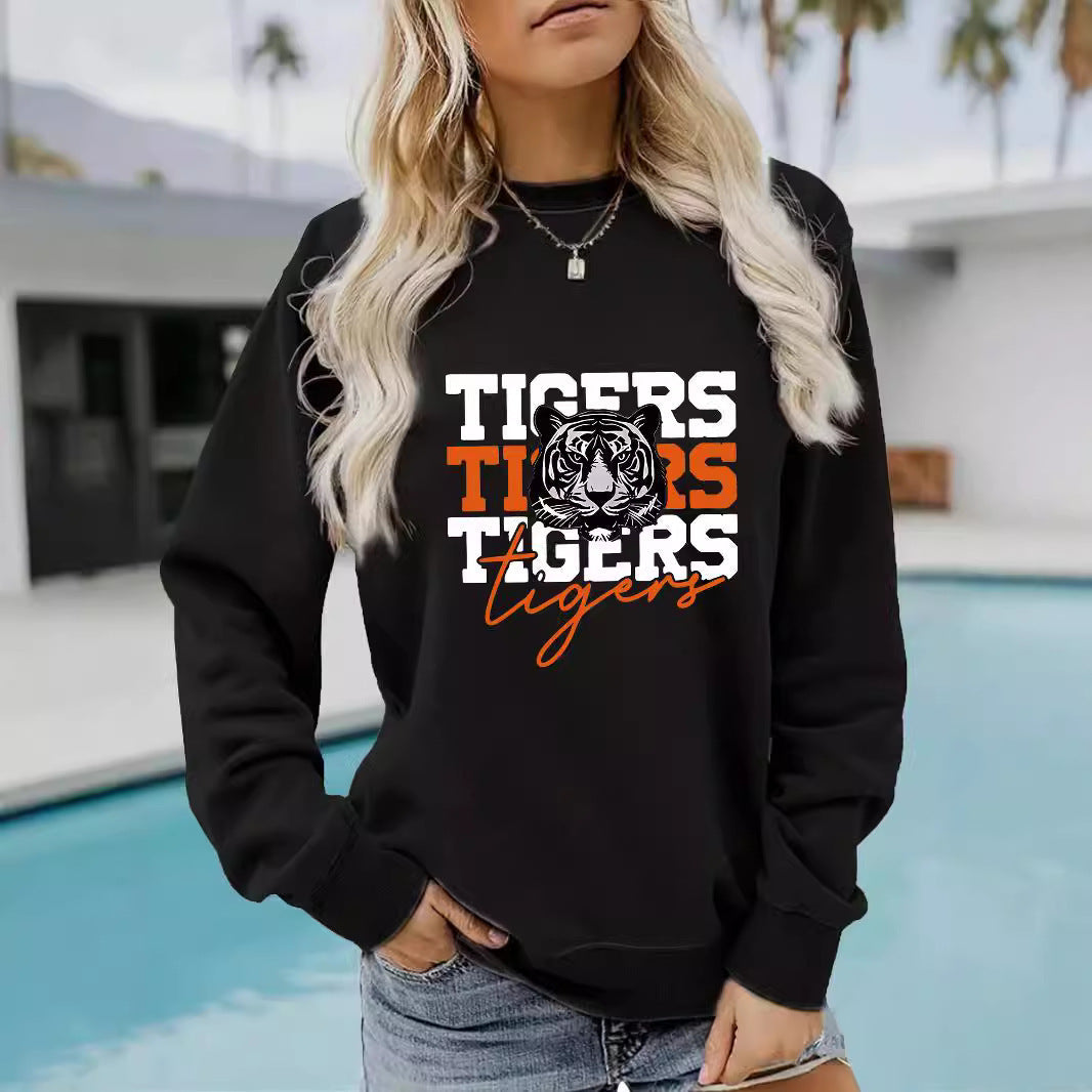Damen Sweatshirt Tiger-Design Lässig Norvielle - Norvielle