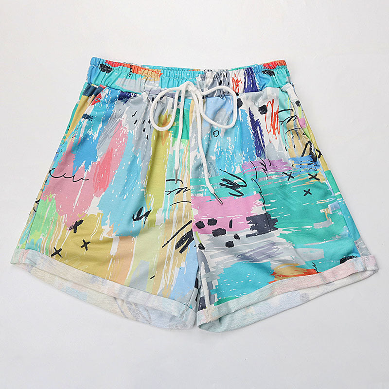 Damen Sport Badeshorts Bunt Elastisch Norvielle