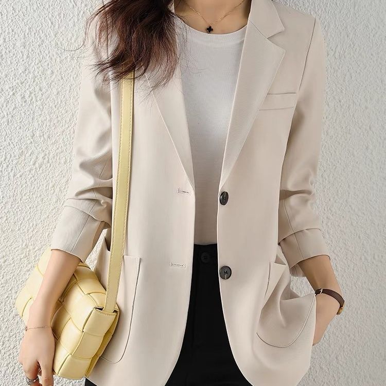 Damen Blazer mit Taschen Modern Norvielle Schwarz - Norvielle