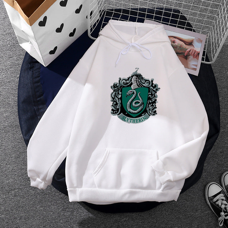 Damen Kapuzenpullover Slytherin Wappen Norvielle