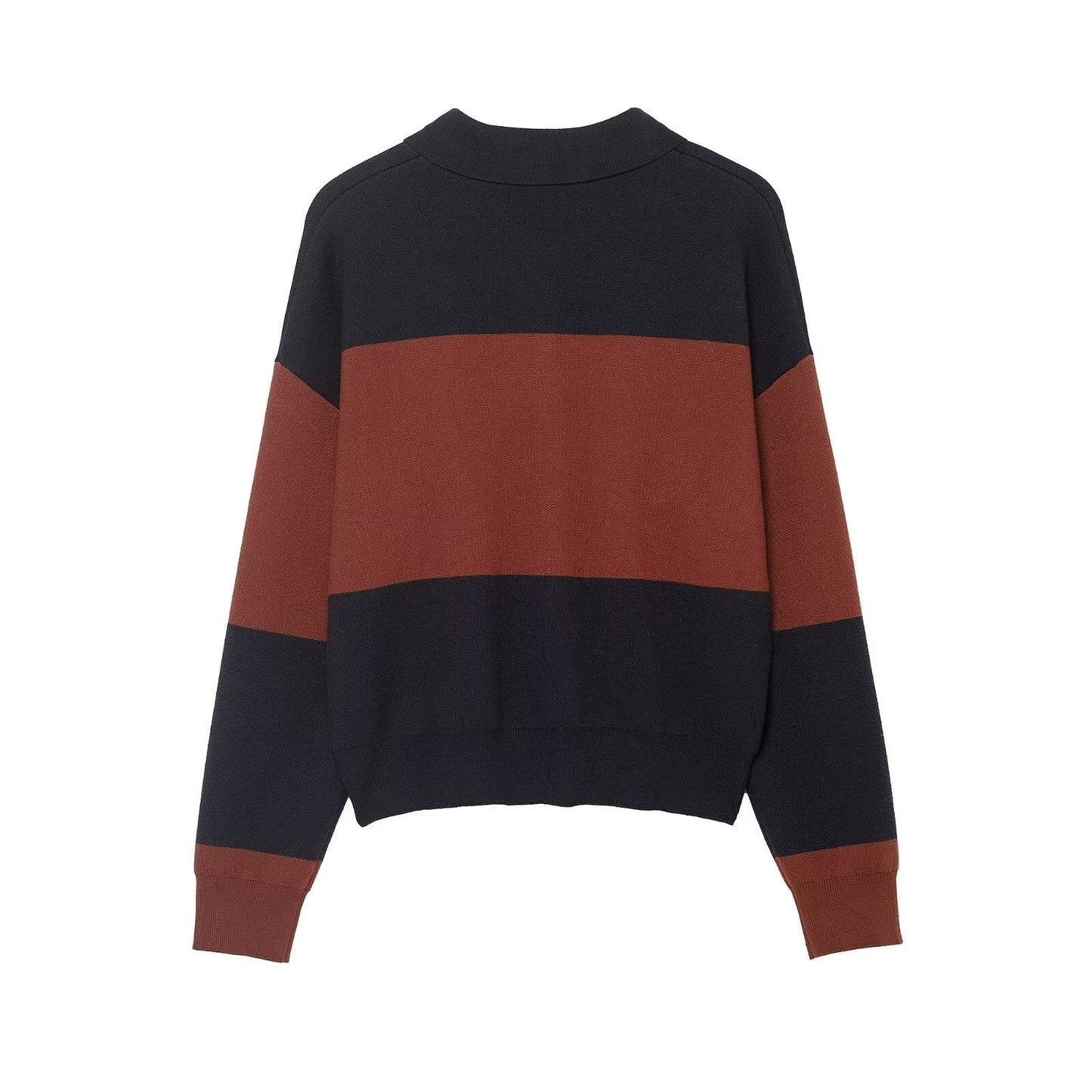 Damen Poloshirt Pullover Überschnittene Schultern Norvielle