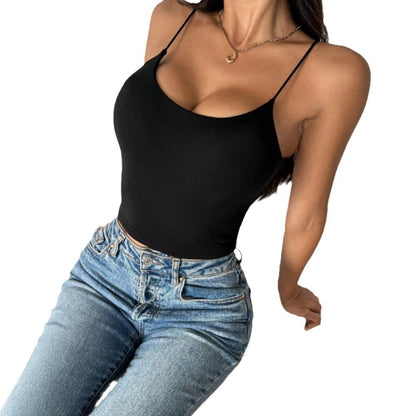 Damen Tanktop Spaghettiträger Norvielle Figurbetont