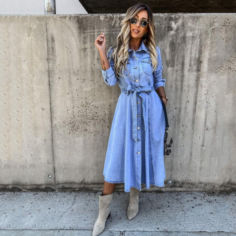 Damen Denim-Kleid