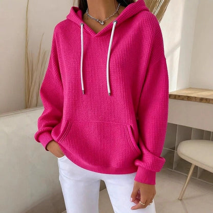 Damen Kapuzenpullover Strukturiertes Gewebe Norvielle