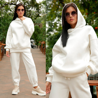Damen Kapuzenpullover Jogginghose Set Norvielle