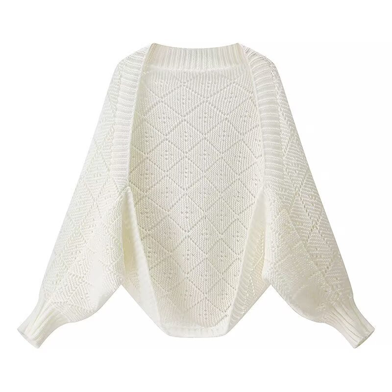 Damen Strickpullover Rautenmuster Norvielle