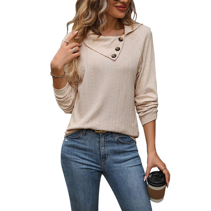 Damen Pullover mit Knopf-Detail Norvielle