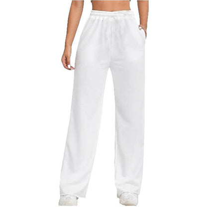Damen Freizeithose Elastischer Bund Locker Passform Beige