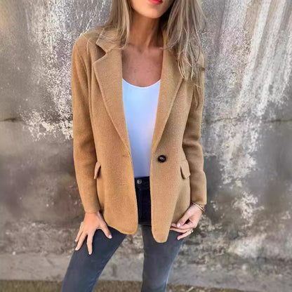 Damen Blazerjacke Weiches Fleece Norvielle