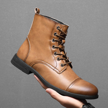 Herren Stiefel Schnürfront Durchgehende Schafthöhe
