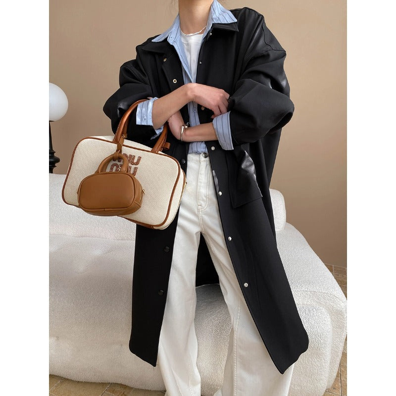 Damen Oversized-Jacke Lässig Modischer Schnitt Norvielle - Norvielle