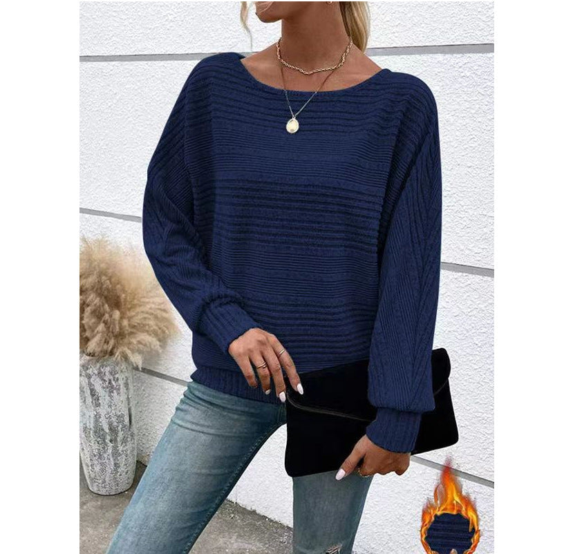 Damen Strukturpullover Weit Norvielle