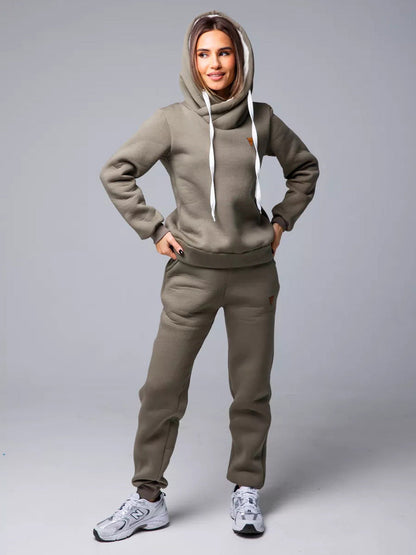 Damen Hoodie Voluminos Norvielle Jogginghose Set
