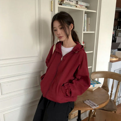 Damen Outdoorjacke Leicht Verstellbarer Kordelzug Norvielle