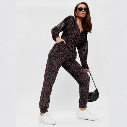 Damen Fleece-Jumpsuit Elastischer Bund Norvielle