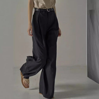 Damen Hochbundhose Weit Norvielle Mit Gürtel