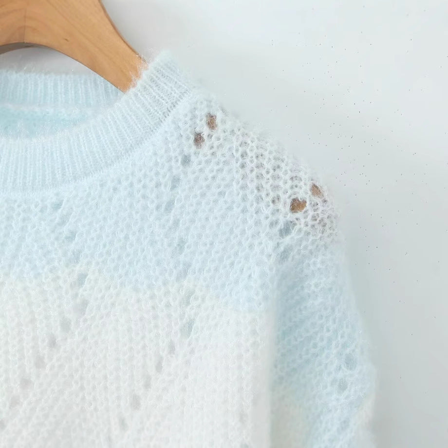 Damen Strickpullover Komfortabel Weich Pastellfarben