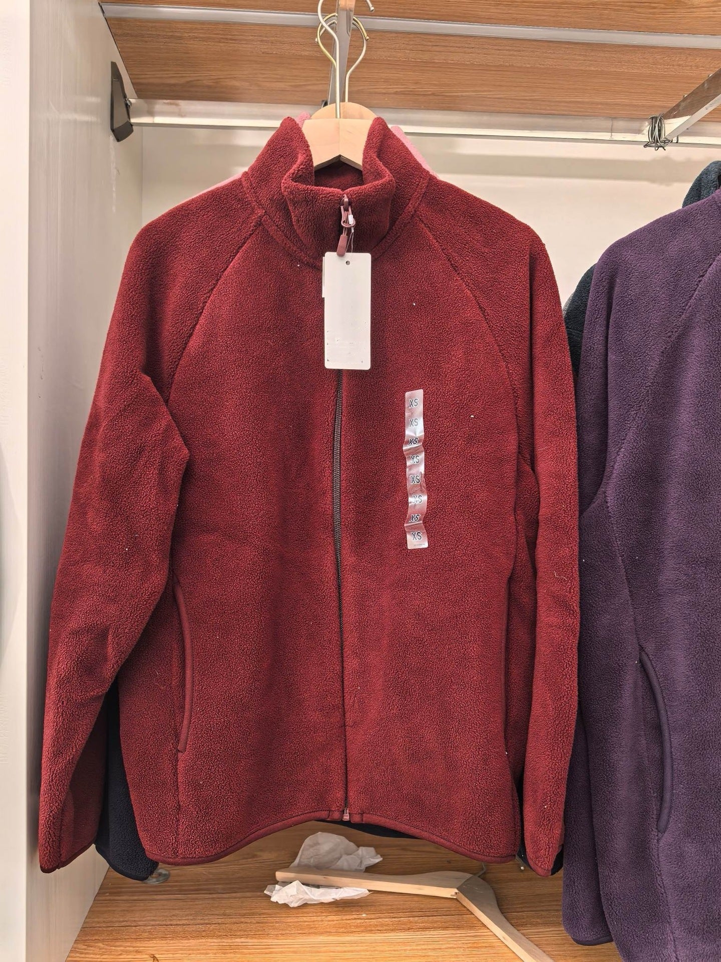 Damen Fleecejacke Hochkragen Seitentaschen Norvielle