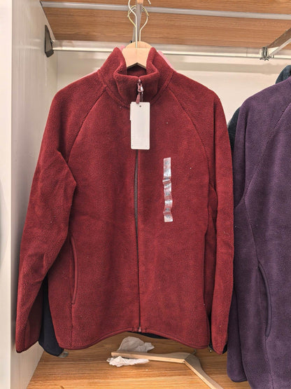 Damen Fleecejacke Hochkragen Seitentaschen Norvielle