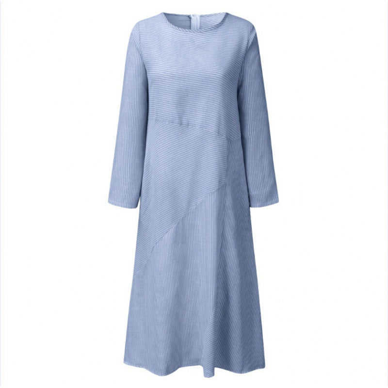Damen Maxikleid Asymmetrisch Mit Taschen Norvielle