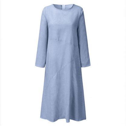 Damen Maxikleid Asymmetrisch Mit Taschen Norvielle