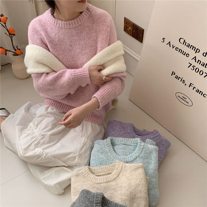 Damen Oversized Pullover Weiches Strick Norvielle - Norvielle