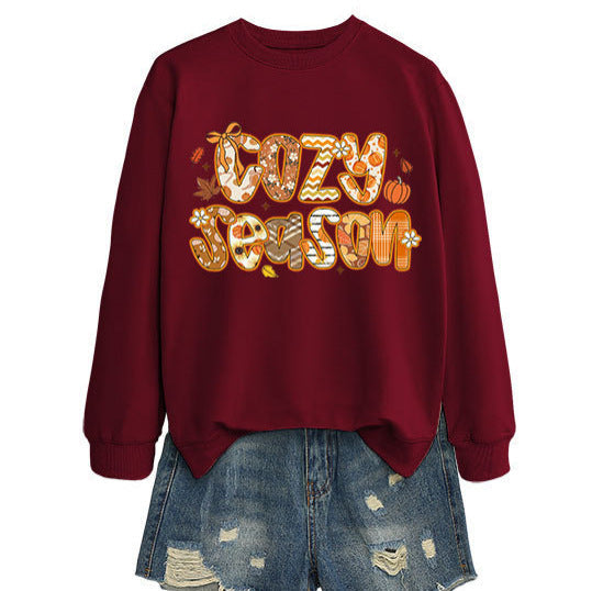 Damen Sweatshirt Herbstdesign Lässig Norvielle