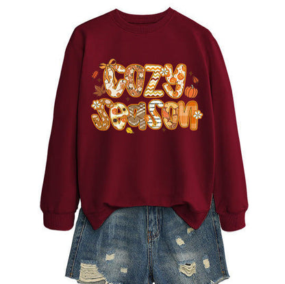 Damen Sweatshirt Herbstdesign Lässig Norvielle