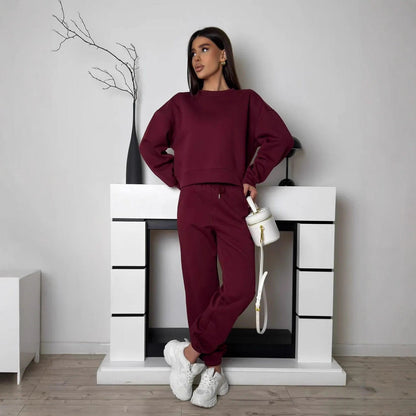 Damen Sweatanzug Komfort Norvielle Hoch Bündchen