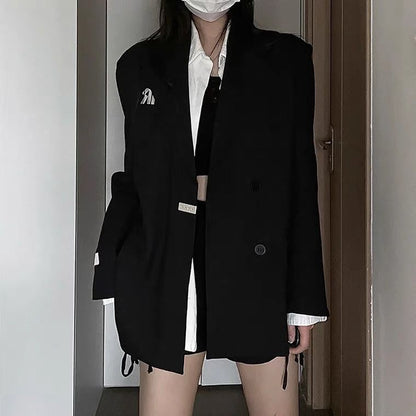Damen Zweireiher Blazer Oversized Modern Norvielle