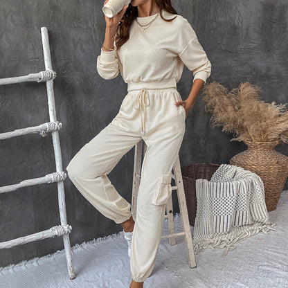 Damen Loungeanzug Elastisch Bequem Norvielle