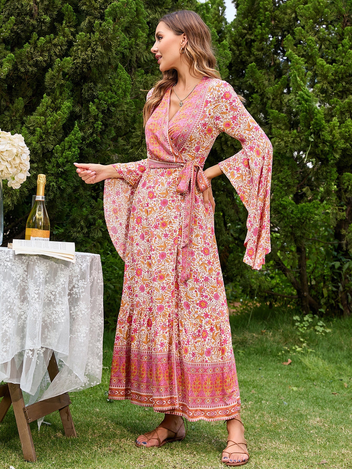 Damen Wickelkleid aus Jersey Norvielle