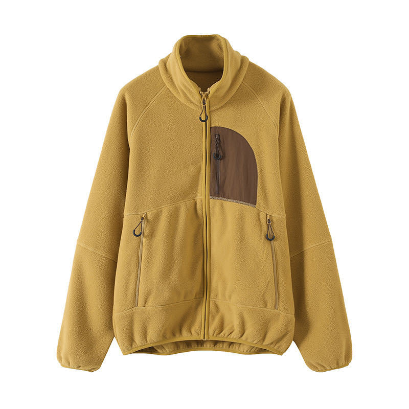 Damen Fleecejacke Hochschließend Praktische Taschen Norvielle