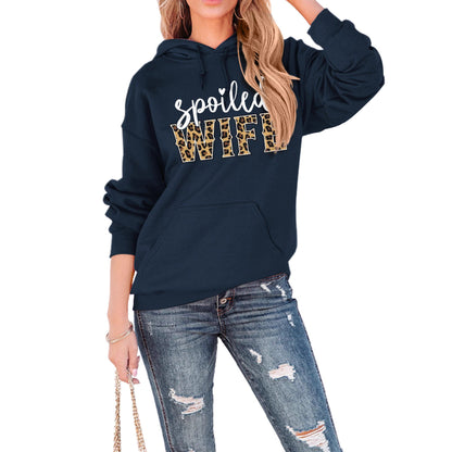Damen Kapuzenpullover Norvielle Mit Schriftzug Elegantes Design
