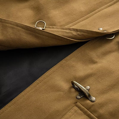 Damen Übergangsjacke Norvielle mit Knopfverschluss und großen Taschen