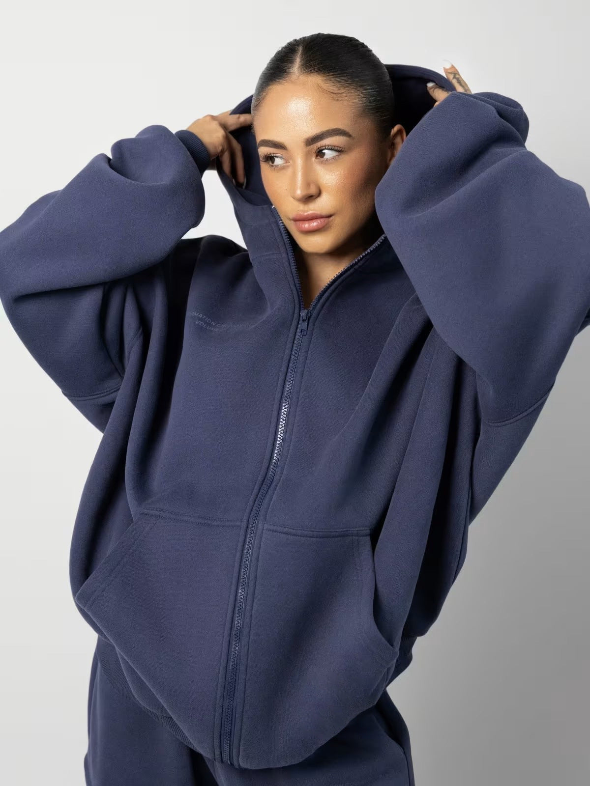 Damen Hoodie und Jogginghose Bequem Weite Taschen