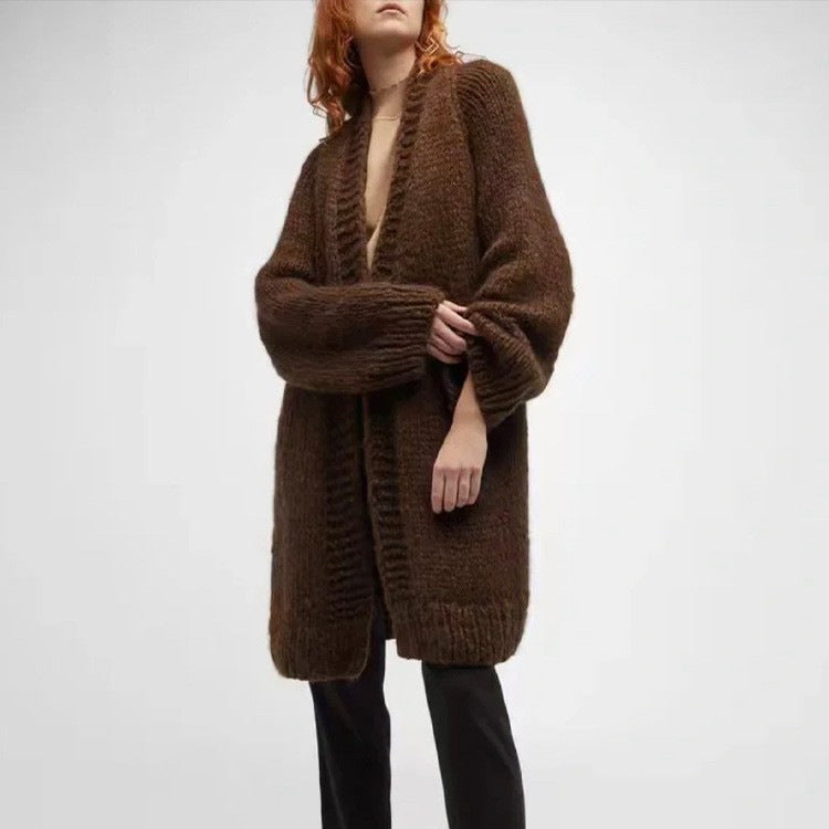 Damen Oversize Strickcardigan Weich Norvielle