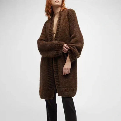 Damen Oversize Strickcardigan Weich Norvielle