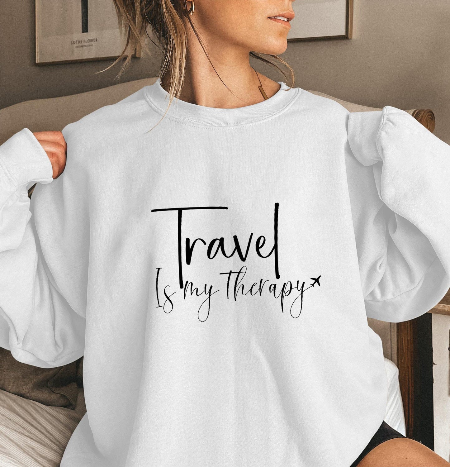 Damen Sweatshirt Puffärmel Statementaufschrift Norvielle
