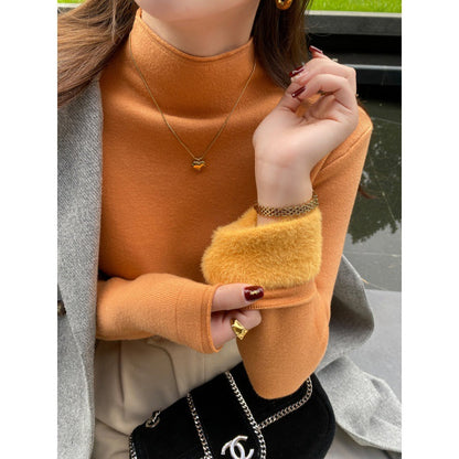 Damen Rollkragenpullover Weich Norvielle