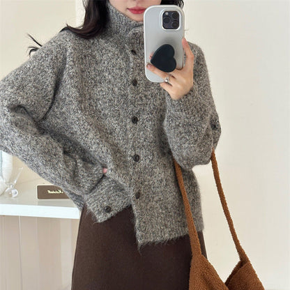Damen Strickjacke Kuschelig Lässiger Schnitt Norvielle