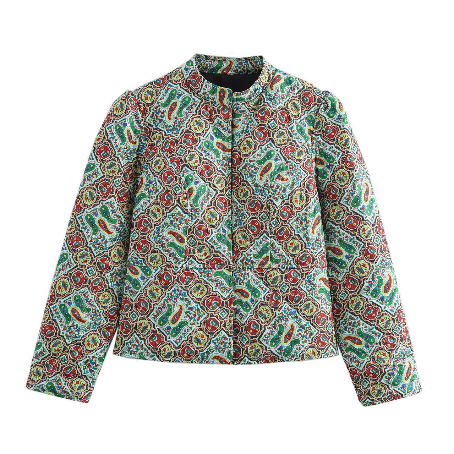 Damen Steppjacke Musterdruck Norvielle
