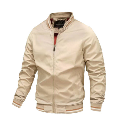 Leichte Bomberjacke Stehkragen Freizeitjacke