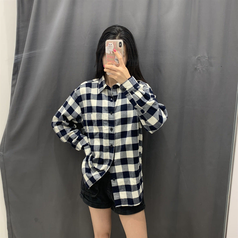Damen Flanell-Hemdbluse Kariert Norvielle