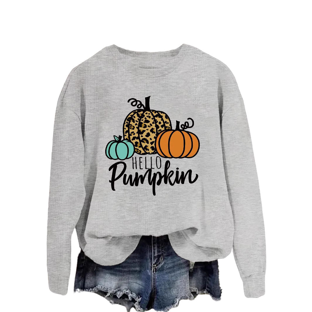 Damen Sweatshirt Herbstmotiv Lässiger Schnitt Norvielle