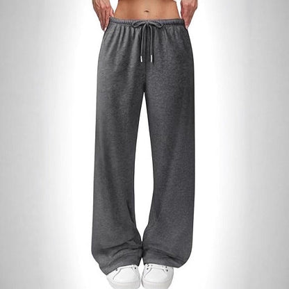 Damen Freizeithose Atmungsaktiv mit Kordelzug Beige