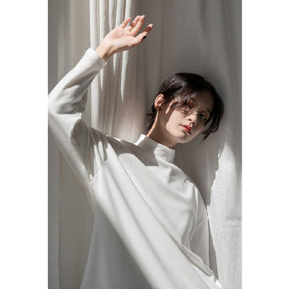 Damen Longsleeve Oberteil Hochkragen Norvielle